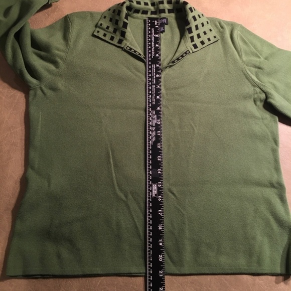HAMPSHIRE STUDIO Green Black SPRING SUMMER Collared Polo Pullover, Size  XL - Picture 7 of 8